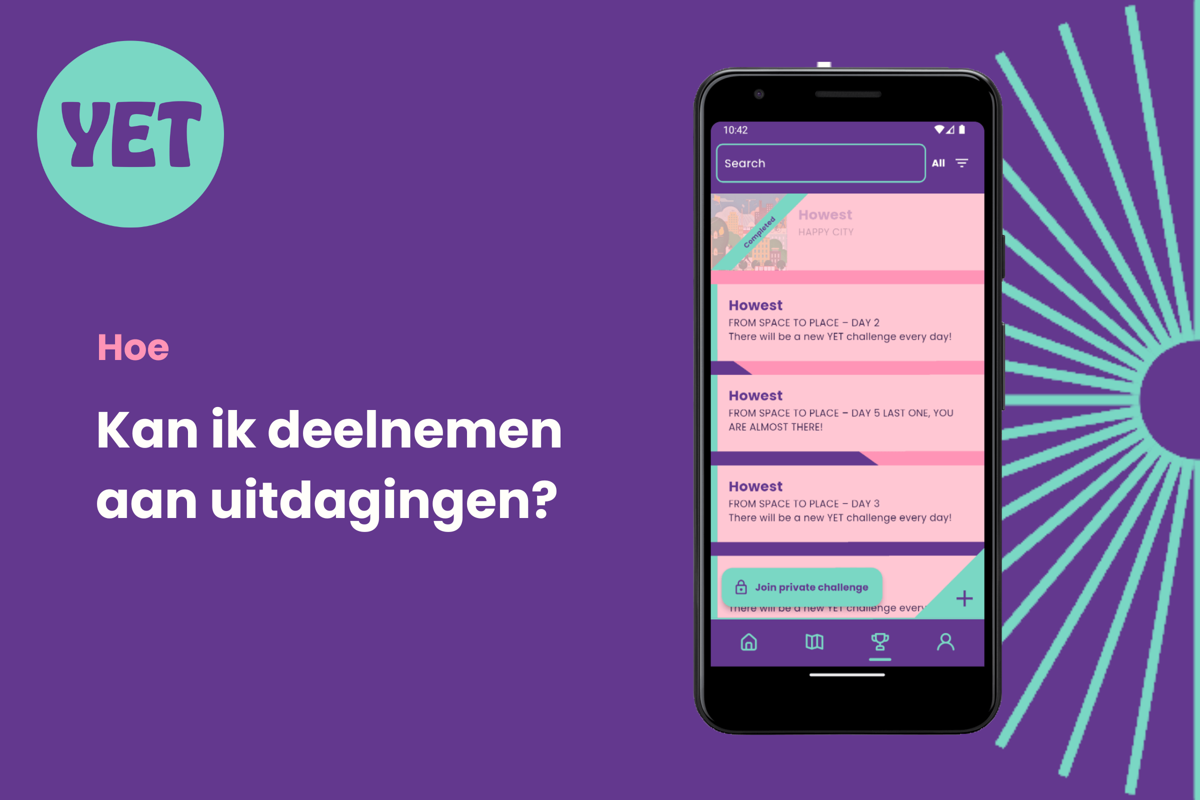 Kan ik deelnemen aan uitdagingen?